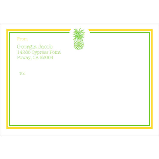 Pineapple Large Mailing Labels